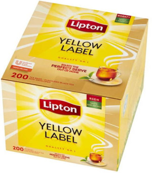 Herbata czarna w torebkach Lipton Yellow Label 200