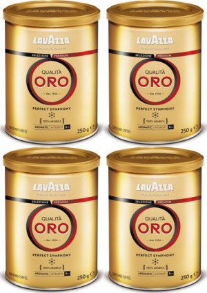 Kawa mielona Lavazza Qualita Oro puszka 250g x4