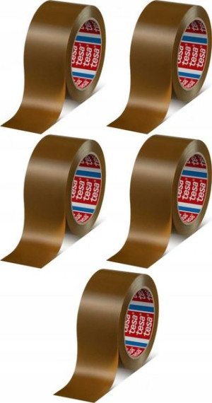 Taśma pakowa Tesa Pack 50mm 66m brązowa 5 SZTUK