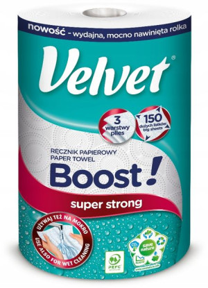 Velvet Ręcznik Papierowy 3-warstwowy Boost