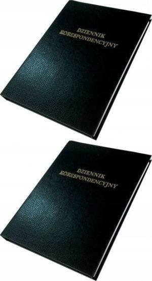 Dziennik korespondencyjny A4 300k czarny x 2