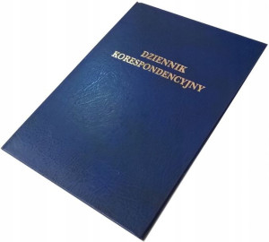 Dziennik korespondencyjny A4 192k granatow