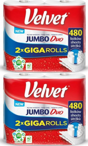 Ręcznik papierowy Velvet Jumbo Duo 2-warstwowy x2