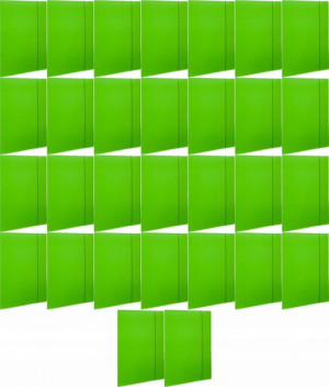 Teczka z gumką lakierowana A4 350g Zielona x 50