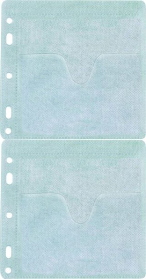 Koperty na 2 płyty CD/DVD do wpinania 80szt białe