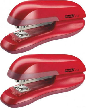 Zszywacz Rapid F16 do 30 kartek czerwony x2