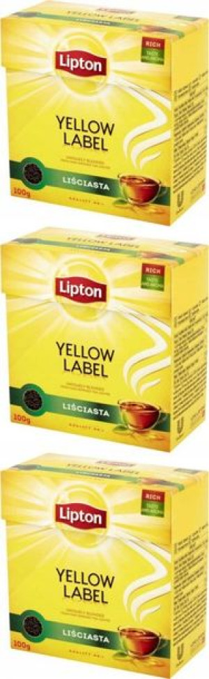 Herbata czarna liściasta Lipton 3x100g