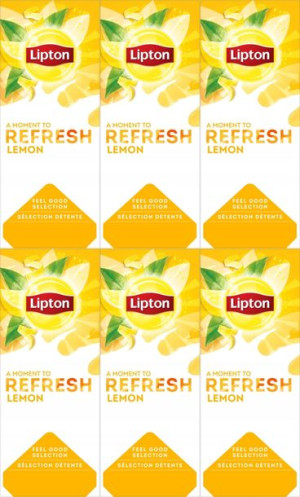 Herbata czarna Lipton Classic lemon 6x25szt-1.6g