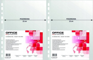 Koszulki groszkowe Office Products A4 90 µm 100szt