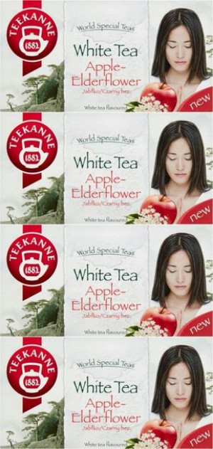 Herbata Teekanne White Tea Jabłko Czarny Bez 80 t