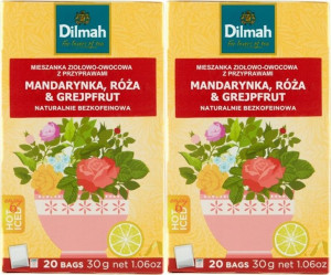 Napar Ziołowy Dilmah Mandarynka Róża Grejpfrut x2