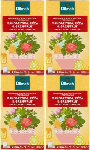Napar Ziołowy Dilmah Mandarynka Róża Grejpfrut x4