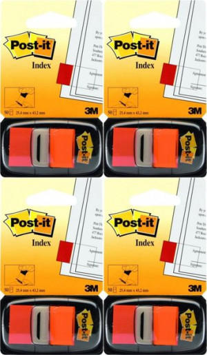 Zakładki samoprzylepne Post-it 200szt pomarańcz