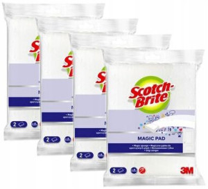 Gąbka magiczna Scotch-Brite 11-7-3cm 8 szt biały