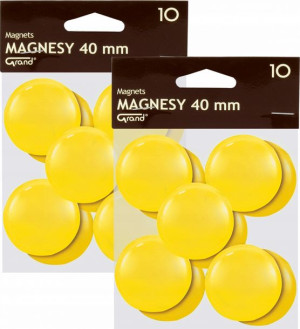 Magnes Grand 40mm 20szt żółty