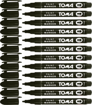 Cienki marker olejowy TOMA TO-441 1,5mm czarny x12