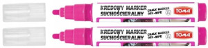 Marker kredowy suchościeralny Toma różowy x 2