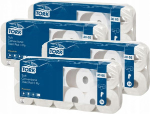 Papier toaletowy bezzapachowy Tork 10 rolek x 4
