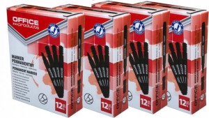 Marker permanentny Office Products 5mm czarny x50