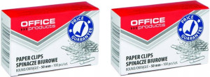 Spinacze office products 50 mm, 2x100szt.