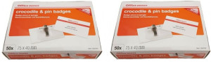 Identyfikator Office Depot klips agrafka 100sztuk