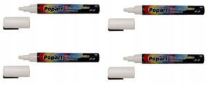 Marker kredowy Leviatan okrągła 2mm 8g biały x4