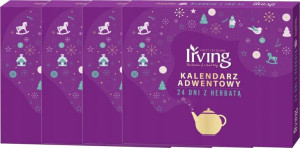 Kalendarz Adwentowy Irving zestaw herbat 4x24szt