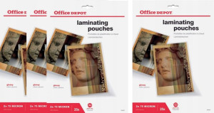 Folia do laminacji Office Depot 216-303mm A4 100sz