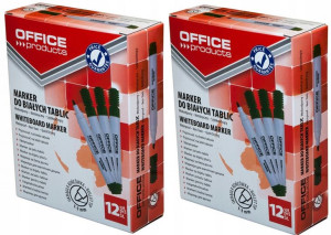 Marker suchościeralny Office Products zielony x24