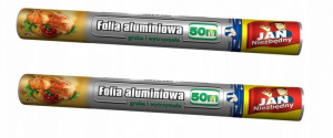 Jan Niezbędny folia aluminiowa 50 m x 2 OPAKOWANIA