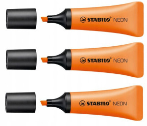 Zakreślacz STABILO NEON pomarańczowy x 3 SZTUKI