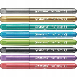 Pisaki STABILO TRIO DECO etui kartonowe 8 SZTUK