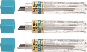 Grafity Rysiki Do Ołówka Pentel 0,7mm H 36 Sztuk