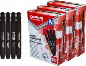 Marker Permanentny Okrągły Czarny X 40 Sztuk