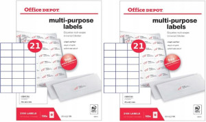Etykiety uniwersalne Office Depot 70-42.43mm 200 a