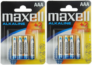 Bateria alkaliczna Maxell AAA 6 szt x 2