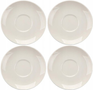 Talerz spodek Altom Design MariaPaula Ecru 15cm x4
