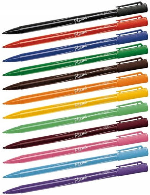 Pisaki Rystor Flami RF okrągła 1mm 12szt mix kolor