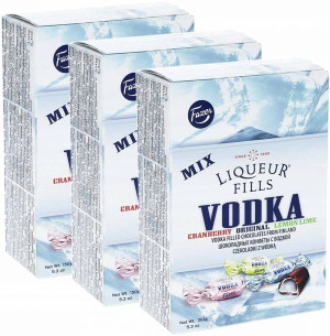 Cukierki Fazer Liqueur Fills Vodka 150g x3
