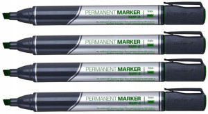 Marker permanentny Rystor RMP2 zielony x 4 szt