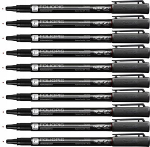 Foliopis marker 0,6 CD DVD Rystor FF6 CZERWONY x10