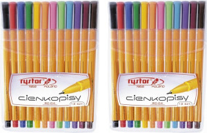 NIEZAWODNE CIENKOPISY Rystor 12 kolorów ETUI x2