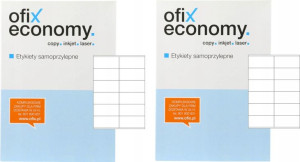Etykiety uniwersalne Ofix Economy 105-48mm 200 ark