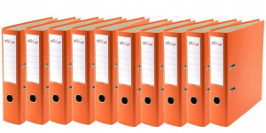 Segregator A4 75mm dźwignia Extra POMARAŃCZOWY x10