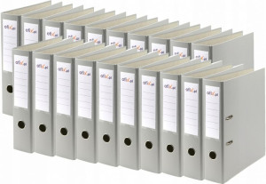 Segregator A4 75mm z dźwignią Extra SZARY x 20 SZT