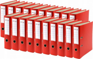 Segregator A4 75mm z dźwignią Extra CZERWONY x20