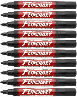 Mazak flipchart Kamet K-2100 czarny 1-3mm x 10