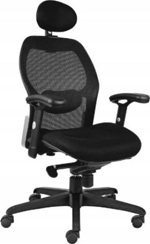 Fotel gabinetowy Nowy Styl Amos W-42C czarny