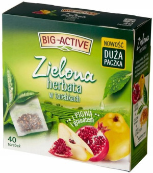 Herbata zielona Big-Active pigwa + granat 40szt