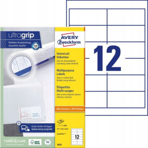 Etykiety uniwersalne Avery Zweckform 97-42.3mm